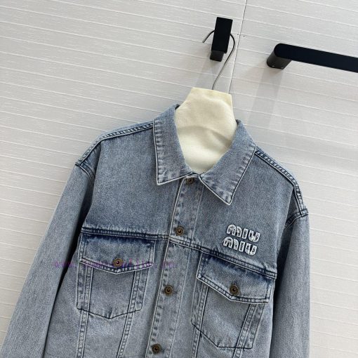 Hot Selling Recommendation ️ Early Spring BT75527 Miu Miu Girl's Outfit Set College Style Denim g7cs8uec - Image 4