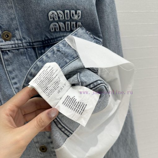 Hot Selling Recommendation ️ Early Spring BT75527 Miu Miu Girl's Outfit Set College Style Denim g7cs8uec - Image 7
