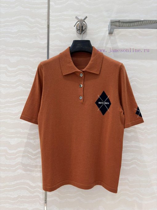 Top Selling Recommendation: AT75530 Miu Miu Girl's Outfit Fashionable And Sharp Cut Polo Collar pz344v1v