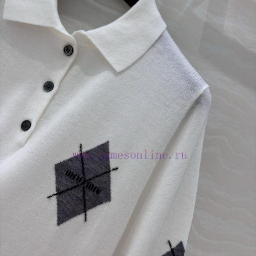 Top Selling Recommendation: AT75530 Miu Miu Girl's Outfit Fashionable And Sharp Cut Polo Collar go57qrbf - Image 4