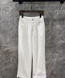 ZK60231 Chanel 25Ss Early Spring New Embroidered Letter Logo Casual Pants 丨 This Pair Of Pants zp7zc6xu