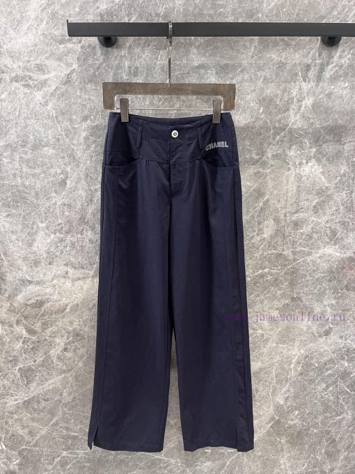 ZK60231 Chanel 25Ss Early Spring New Embroidered Letter Logo Casual Pants 丨 This Pair Of Pants kp1pgedv - Image 2