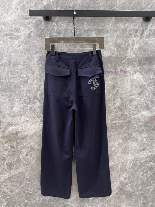 ZK60231 Chanel 25Ss Early Spring New Embroidered Letter Logo Casual Pants 丨 This Pair Of Pants kp1pgedv - Image 3