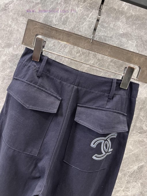 ZK60231 Chanel 25Ss Early Spring New Embroidered Letter Logo Casual Pants 丨 This Pair Of Pants kp1pgedv - Image 5