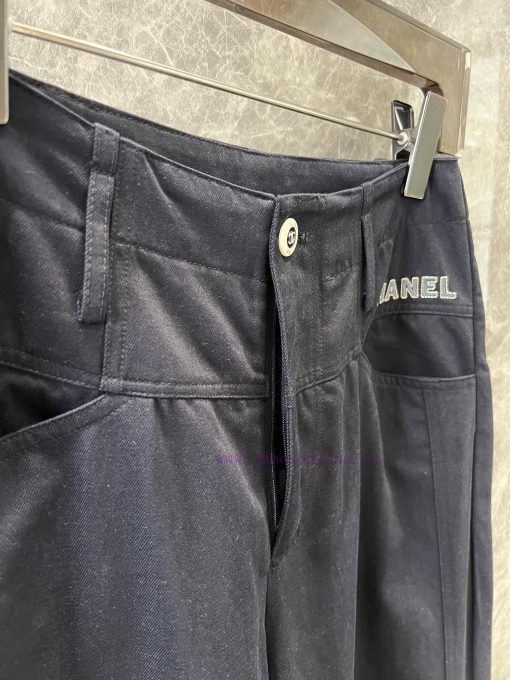 ZK60231 Chanel 25Ss Early Spring New Embroidered Letter Logo Casual Pants 丨 This Pair Of Pants kp1pgedv - Image 7