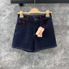 ZK60238 Mium * U 25Ss Early Spring New Red Embroidered Letter Shorts With Back Bag | Produced U 2zr3ort7