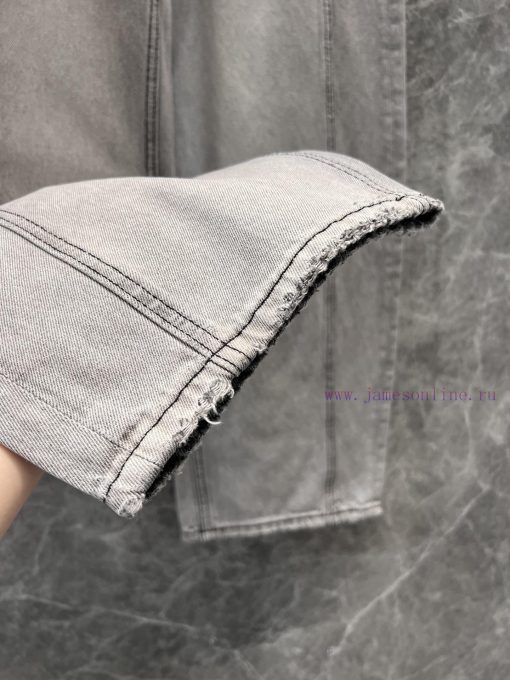 ZK60236 Prada 25Ss Early Spring New Triangle Gradually Changing Embroidery Denim Pants | The Pr e2qf7uec - Image 9