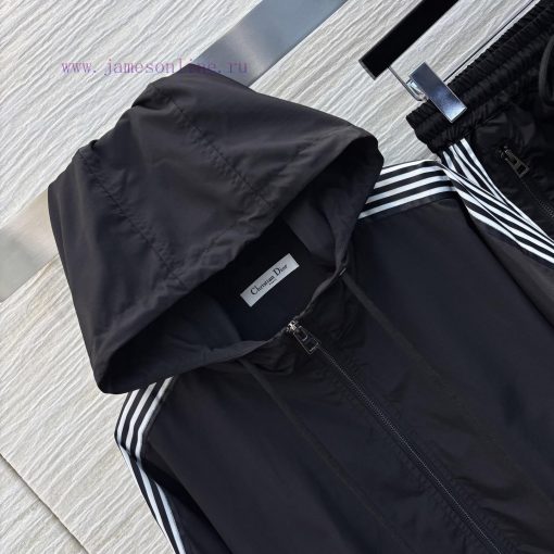CT75536 Dior 25 Early Spring New Collection Color Contrasting Bundle Edge Casual Set With Hoode cq49cpyf - Image 4