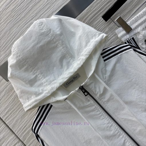 CT75536 Dior 25 Early Spring New Collection Color Contrasting Bundle Edge Casual Set With Hoode 5j04gqt6 - Image 3