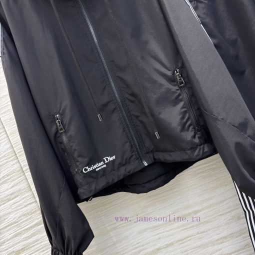CT75536 Dior 25 Early Spring New Collection Color Contrasting Bundle Edge Casual Set With Hoode cq49cpyf - Image 7