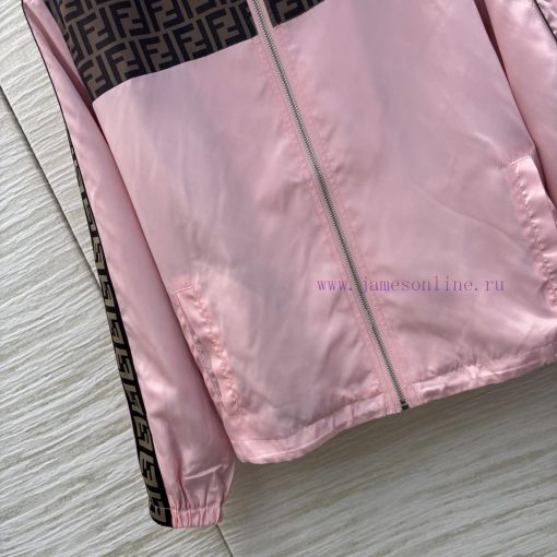 CT75538 Fendi 25 Early Spring New Collection Contrasting Double F Printed Casual Suit Hooded Ja nff1j1ev - Image 7