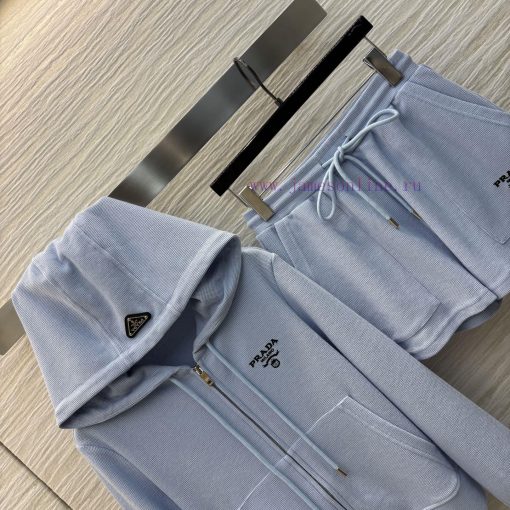 CT75550 Miu Miu Miu 25 Early Spring New Collection Lavender Purple Sunscreen Set Hooded Zipper yffu6t2b - Image 8