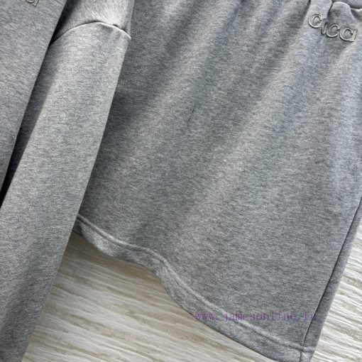 CT75551 Gucci 25 Early Spring New Collection Fashionable Casual Set Hooded Half Button Hoodie+E a4a0hu31 - Image 7