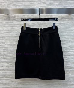 CB75557 Louis Vuitton 25 Early Spring New Collection High Waist Zipper Hip Wrapped Short Skirt itciat2f