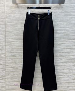 CK75558 Louis Vuitton 25 Early Spring New Collection High Waist Front Zipper Tight Pants Comfor fyijakvq