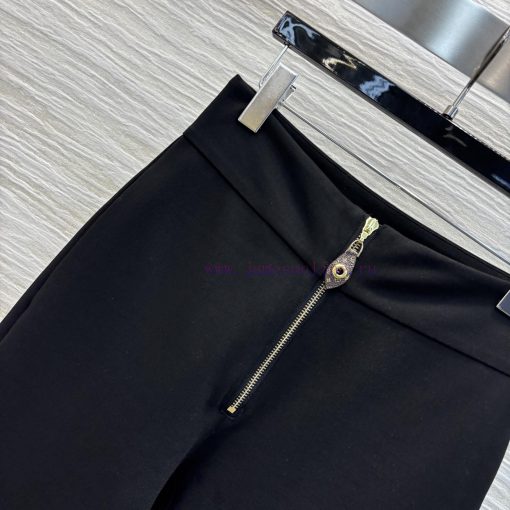 CK75558 Louis Vuitton 25 Early Spring New Collection High Waist Front Zipper Tight Pants Comfor fyijakvq - Image 3