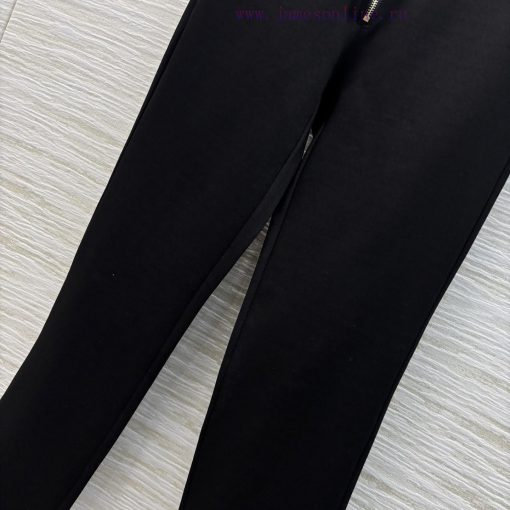 CK75558 Louis Vuitton 25 Early Spring New Collection High Waist Front Zipper Tight Pants Comfor fyijakvq - Image 6