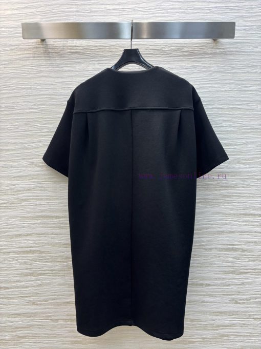 CL75566 Louis Vuitton 25 Early Spring New Collection Waist Button Round Neck Half Zipper Short akwssf9w - Image 9