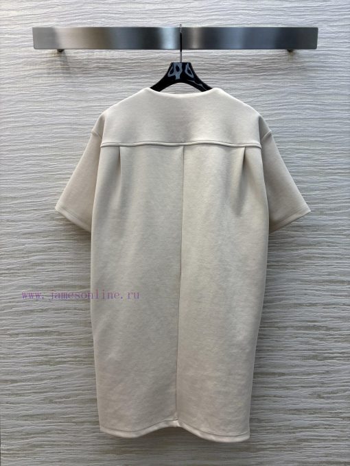 CL75566 Louis Vuitton 25 Early Spring New Collection Waist Button Round Neck Half Zipper Short bbs8ummu - Image 9