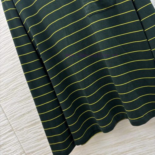 CT75569 Miu Miu 25 Early Spring New Item Green Striped Long Sleeved T-shirt Is A Must-have For tafg4nzc - Image 6