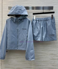 CT75571 Fendi 25 Spring/Summer Double Sided Casual Suit With Contrasting Geometric Splicing. Do dw83o7os