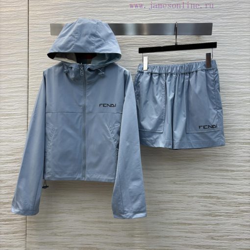 CT75571 Fendi 25 Spring/Summer Double Sided Casual Suit With Contrasting Geometric Splicing. Do dw83o7os - Image 2