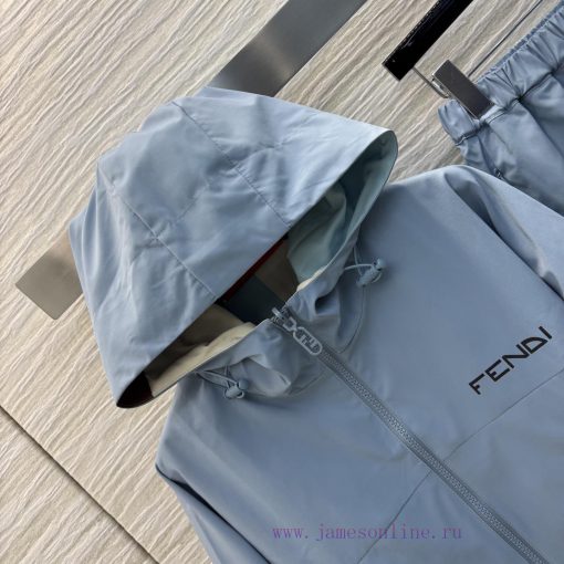 CT75571 Fendi 25 Spring/Summer Double Sided Casual Suit With Contrasting Geometric Splicing. Do dw83o7os - Image 3