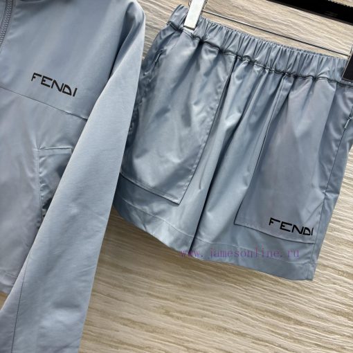 CT75571 Fendi 25 Spring/Summer Double Sided Casual Suit With Contrasting Geometric Splicing. Do dw83o7os - Image 6