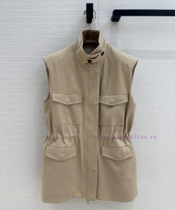 BW75575 Traveler's Minimalist Vest Jacket With Relaxing Old Money Style Classic Work Pocket Adj iw6wwgt4