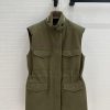 BW75575 Traveler's Minimalist Vest Jacket With Relaxing Old Money Style Classic Work Pocket Adj qaou9lx0