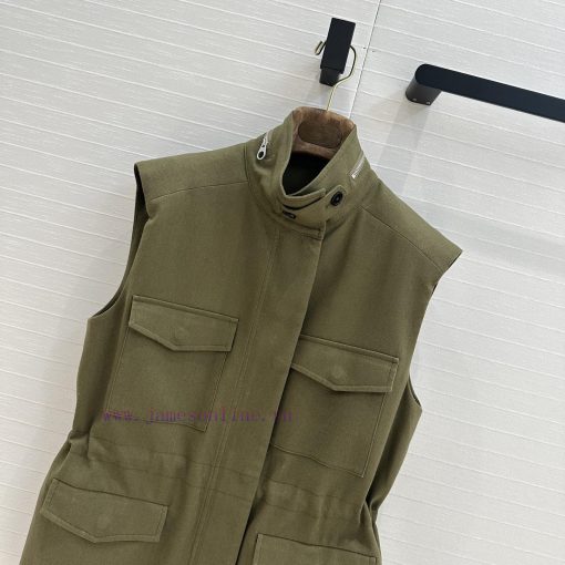 BW75575 Traveler's Minimalist Vest Jacket With Relaxing Old Money Style Classic Work Pocket Adj qaou9lx0 - Image 3