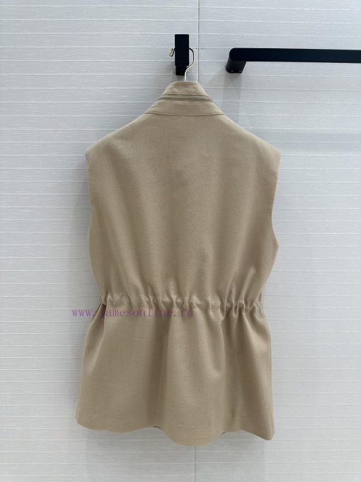 BW75575 Traveler's Minimalist Vest Jacket With Relaxing Old Money Style Classic Work Pocket Adj iw6wwgt4 - Image 10