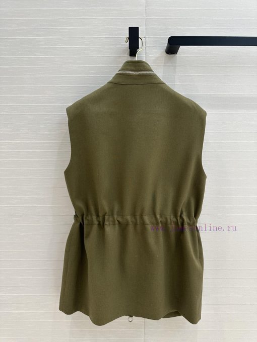 BW75575 Traveler's Minimalist Vest Jacket With Relaxing Old Money Style Classic Work Pocket Adj qaou9lx0 - Image 10