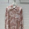 ️ AC70285 Chain Printed Silk Shirt Fully Positioned 100% Silk Twill Texture Superb Temperament caw5lr7a