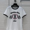 AT75580 Miss Dior 25 Spring/Summer New Product Color Contrasting Edge No.8 T-shirt Imported Hig 3pkt1j6p