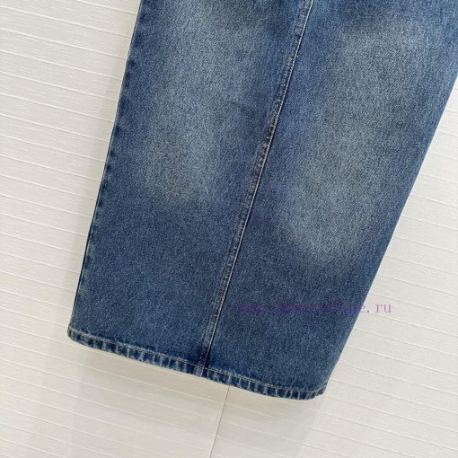 BB75526 Prada 25 Early Spring New Product Functional Style Cowboy Long Half Skirt High Street T zqrkqedc - Image 7
