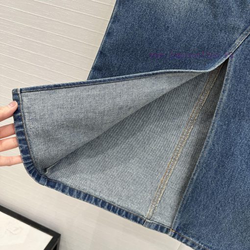 BB75526 Prada 25 Early Spring New Product Functional Style Cowboy Long Half Skirt High Street T zqrkqedc - Image 10