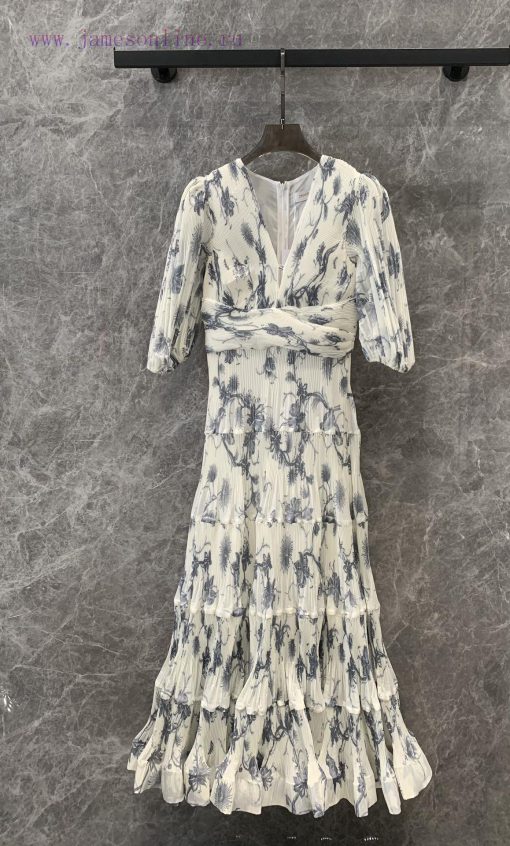 Original Development ️ZL56992 Zimmerma * N 2024 Spring/Summer New Bubble Sleeve Ruffle Mid Leng tw2lf4sc - Image 2