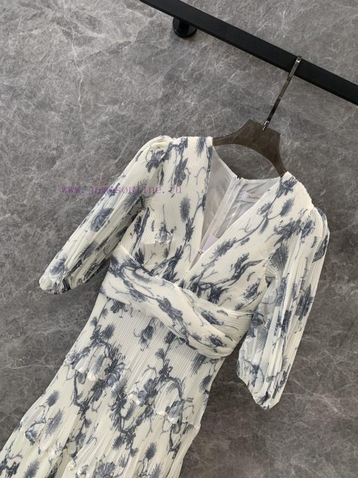 Original Development ️ZL56992 Zimmerma * N 2024 Spring/Summer New Bubble Sleeve Ruffle Mid Leng tw2lf4sc - Image 4