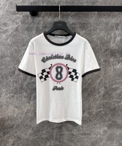 ZT60250 Dior 25Ss Early Spring New Sport Style Flag Grid Printed T-shirt | YB Developed And Pro 0nqp59k1