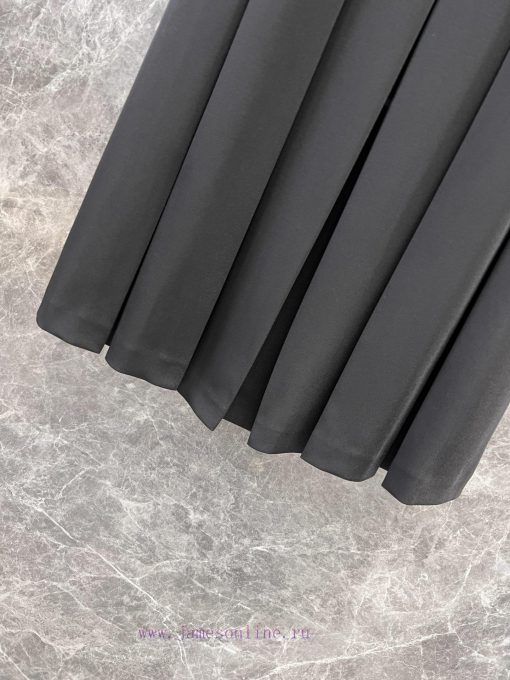 ZL60239 Loewe 25Ss Early Spring New Black Minimalist Style Polo Neck Sleeveless Dress 丨 Produce 06v23te2 - Image 8