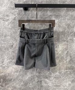 ZK60252 Alexander Wang 25Ss Early Spring New Double Waisted Design Workwear Wind Pressure Pleat st3we69r