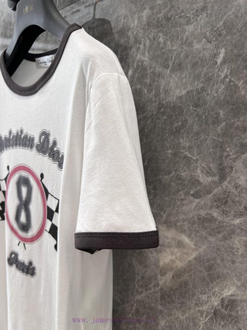 ZT60250 Dior 25Ss Early Spring New Sport Style Flag Grid Printed T-shirt | YB Developed And Pro 0nqp59k1 - Image 7