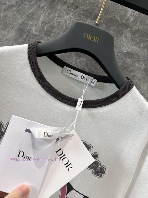 ZT60250 Dior 25Ss Early Spring New Sport Style Flag Grid Printed T-shirt | YB Developed And Pro 0nqp59k1 - Image 9