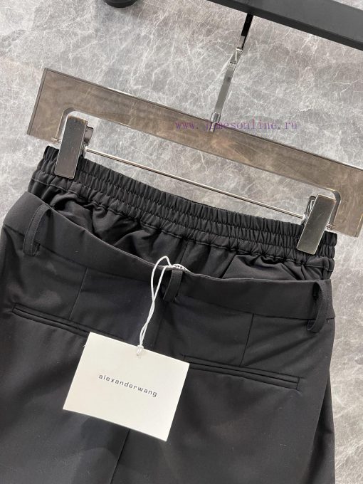 ZK60252 Alexander Wang 25Ss Early Spring New Double Waisted Design Workwear Wind Pressure Pleat a1cr0gv4 - Image 5