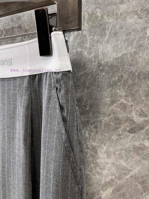 ZK60253 Alexander Wang 25Ss Early Spring New Ribbon Splicing Design Wide Leg Straight Leg Pants oa3f0s30 - Image 7