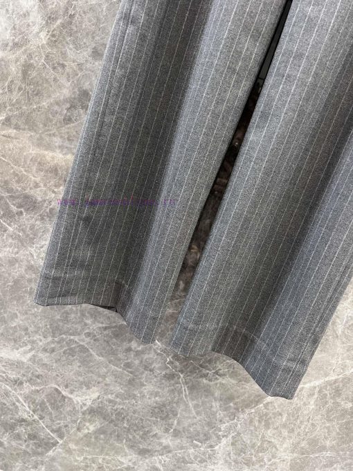 ZK60253 Alexander Wang 25Ss Early Spring New Ribbon Splicing Design Wide Leg Straight Leg Pants oa3f0s30 - Image 8