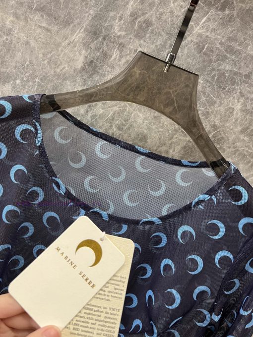 ZT60255 Marine Se * Re 25Ss Early Spring New Moon Print Long Sleeved Base Pullover | The Moon E jg1ed4z3 - Image 9