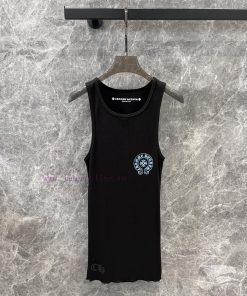 ZT60265 Chorme Heart 25Ss Early Spring New Cross Horseshoe Printed Tank Top | Produced Overall apmlqqse
