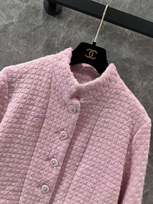 ZW60266 Chanel 25C Early Spring New Pink Fine Grid Coat | Yb's Development Product Was Deeply A qqg8p8w3 - Image 5